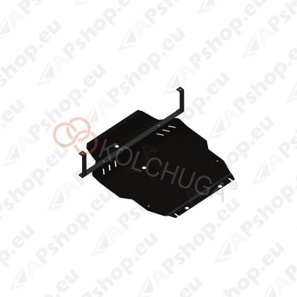 Kolchuga Steel Skid Plate Citroen С-Crosser 2007- 2,2HDI 2.4 (Engine, Gearbox, Radiator Protection)